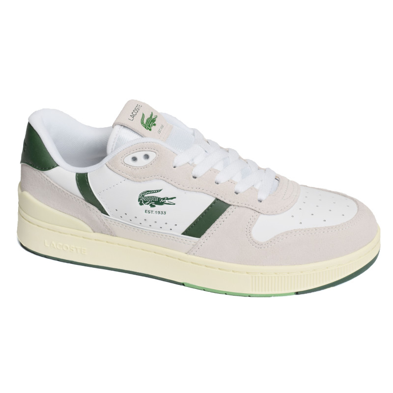 MENS TCLIP SET SNEAKERS Blanc Vert, Sneakers basses Lacoste