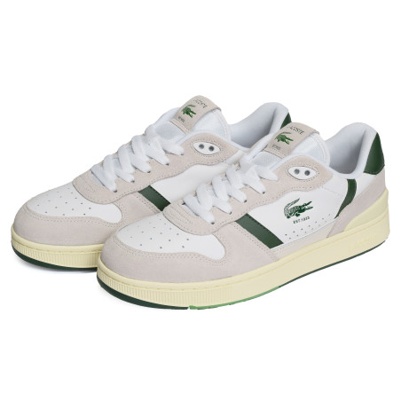 MENS TCLIP SET SNEAKERS Blanc Vert, Sneakers basses Lacoste