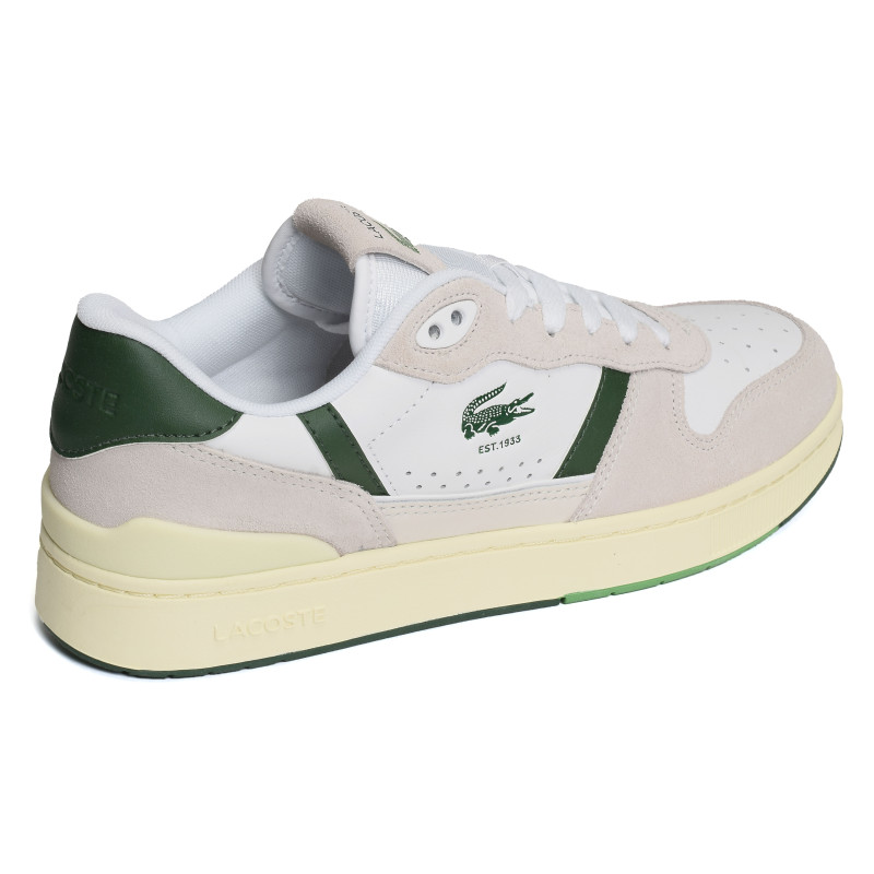 MENS TCLIP SET SNEAKERS Blanc Vert, Sneakers basses Lacoste