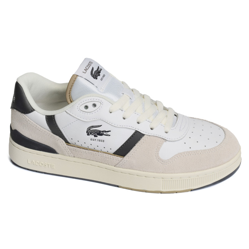 MENS TCLIP SET SNEAKERS Blanc Kaki, Sneakers basses Lacoste