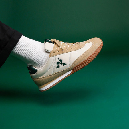 VELOCE Beige Kaki, Baskets running Le Coq Sportif