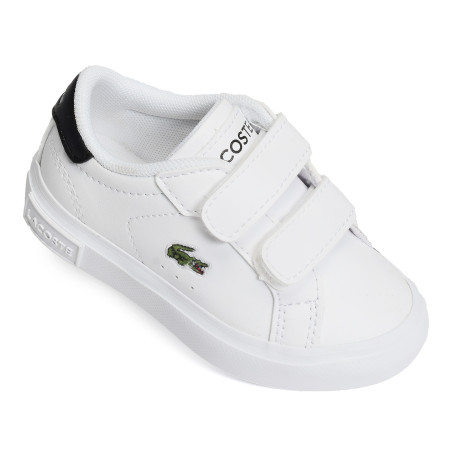 INFANTS POWERCOURT SNEAKERS Blanc Noir, Sneakers basses Lacoste