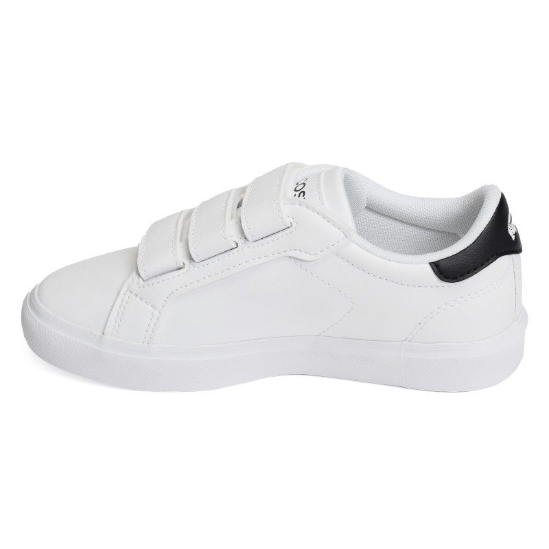 CHILDRENS POWERCOURT SNEAKERS Blanc Noir, Sneakers basses Lacoste