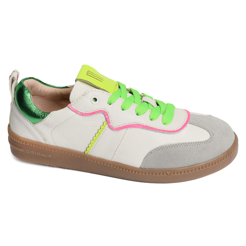 RONJA Blanc Multicolore, Sneakers basses Crickit