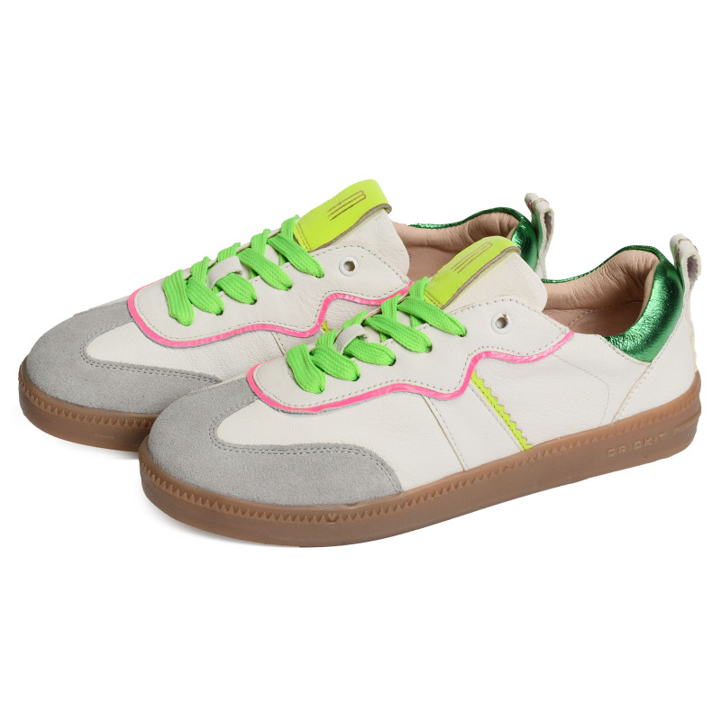 RONJA Blanc Multicolore, Sneakers basses Crickit