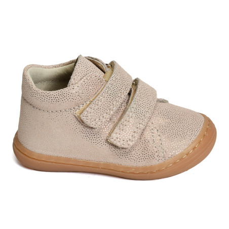 STELLA Beige Or, Chaussures à Scratch Bellamy