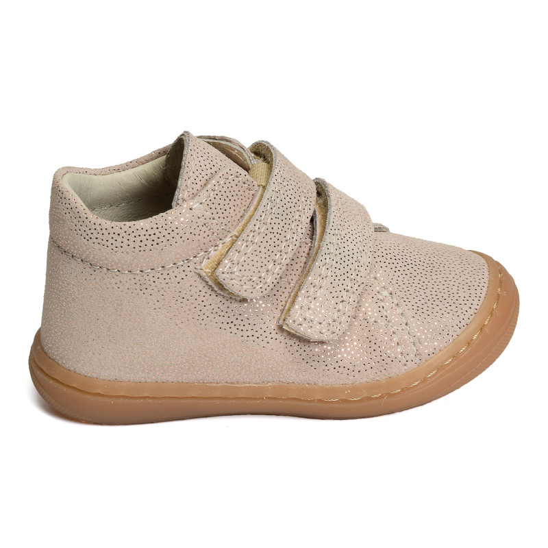 STELLA Beige Or, Chaussures à Scratch Bellamy