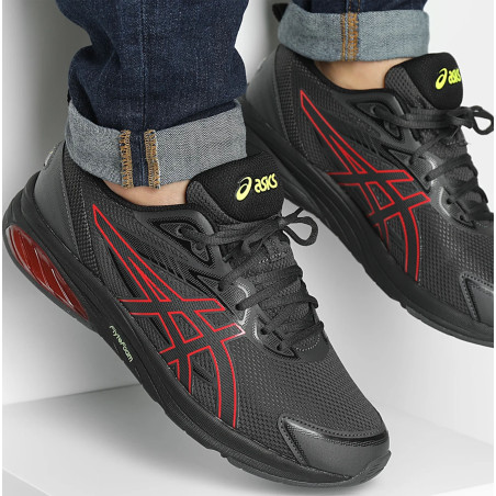 GEL QUANTUM KEI Gris Rouge, Baskets running Asics