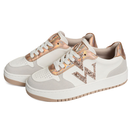 CALIE Blanc Rose, Sneakers basses Vanessa Wu