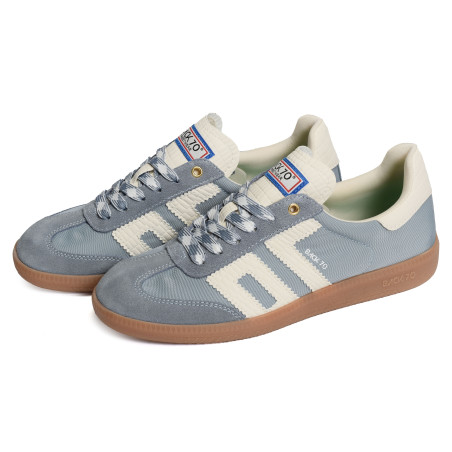 GHOST SUEDE Bleu, Sneakers basses Back 70