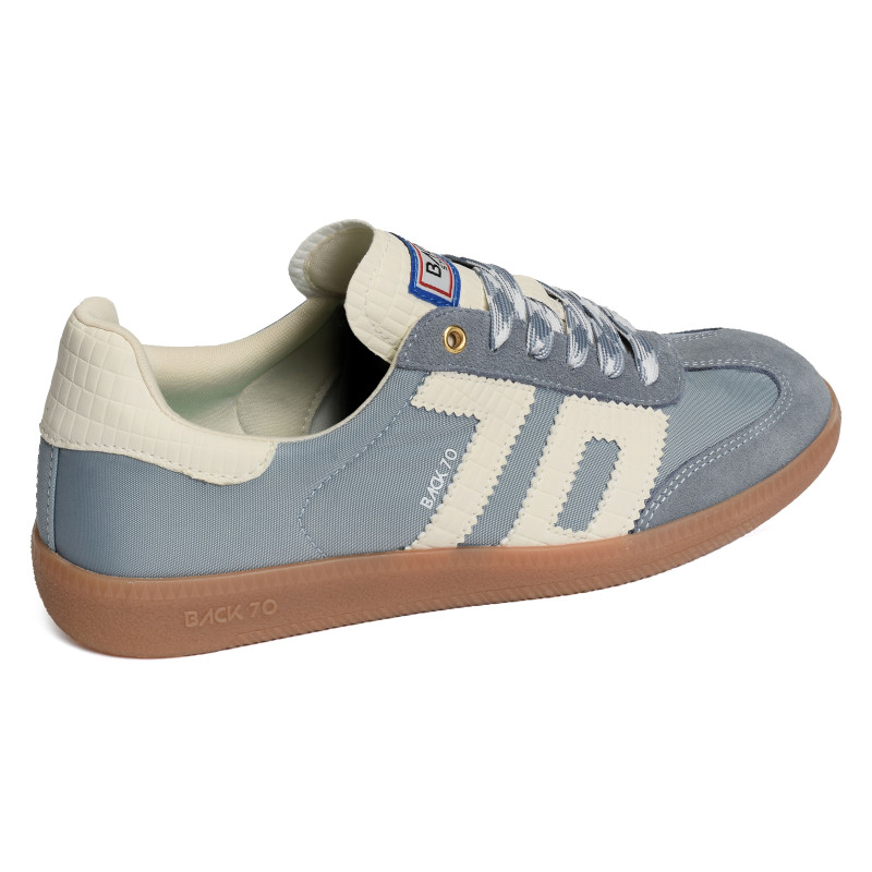 GHOST SUEDE Bleu, Sneakers basses Back 70