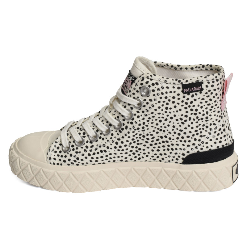 PALLA ACE MID FEST Blanc Noir, Chaussures montantes Palladium