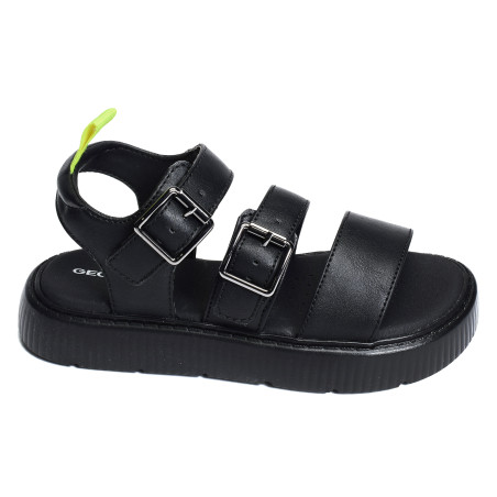 J SANDAL KODETTE G Noir, Sandales plates & Nu-Pieds Geox