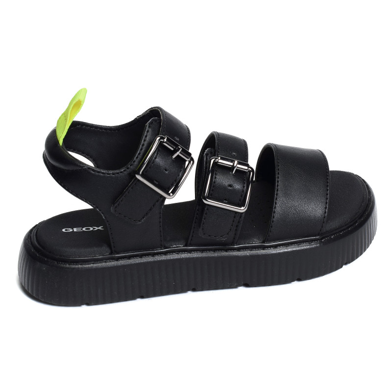 J SANDAL KODETTE G Noir, Sandales plates & Nu-Pieds Geox