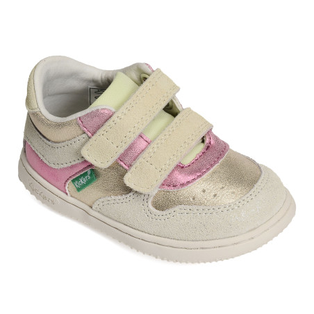 KICKMOTION GIRL Champagne, Chaussures à Scratch Kickers