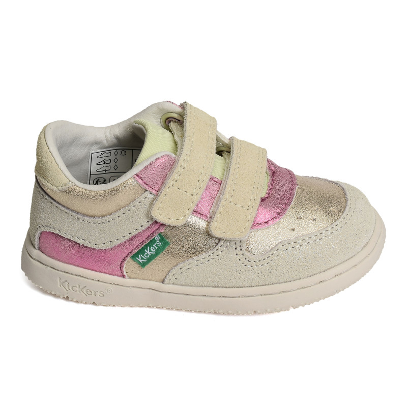 KICKMOTION GIRL Champagne, Chaussures à Scratch Kickers