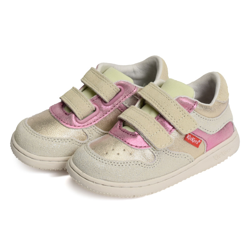 KICKMOTION GIRL Champagne, Chaussures à Scratch Kickers