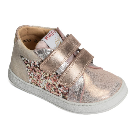 MOUSSE EASY TOP Nude, Chaussures à Scratch Pom d'Api