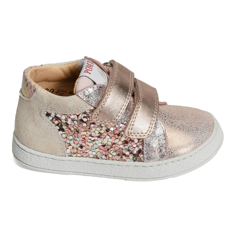 MOUSSE EASY TOP Nude, Chaussures à Scratch Pom d'Api