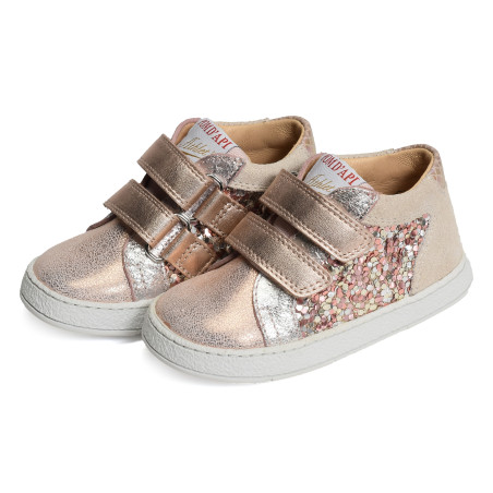 MOUSSE EASY TOP Nude, Chaussures à Scratch Pom d'Api