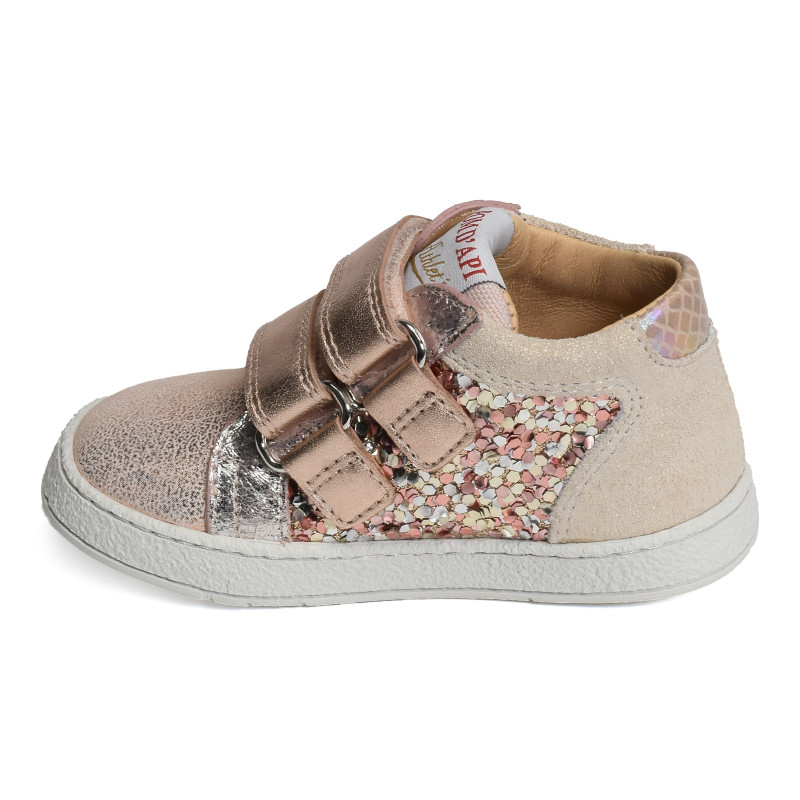 MOUSSE EASY TOP Nude, Chaussures à Scratch Pom d'Api