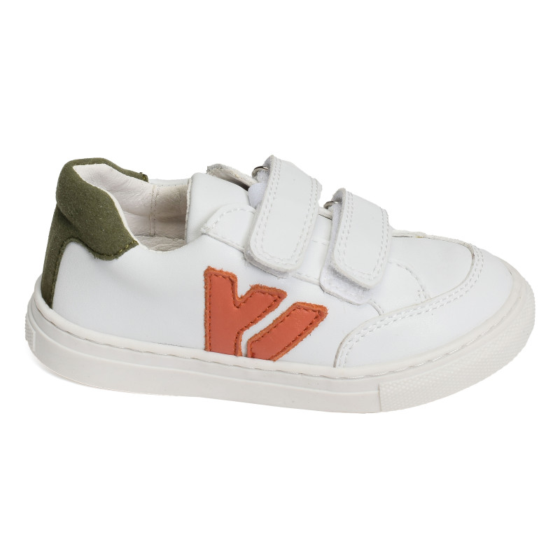 GAME Blanc Orange, Sneakers basses Bellamy