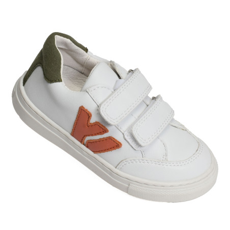 GAME Blanc Orange, Sneakers basses Bellamy