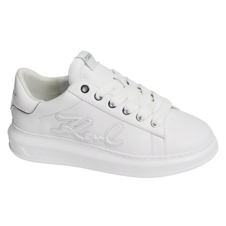 KAPRI MEN SIGNIA PATCH Blanc, Sneakers basses Karl Lagerfeld