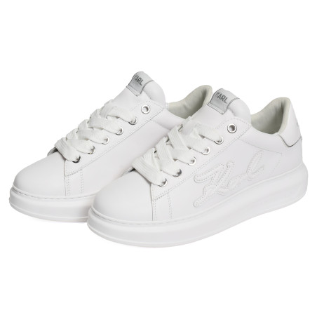 KAPRI MEN SIGNIA PATCH Blanc, Sneakers basses Karl Lagerfeld