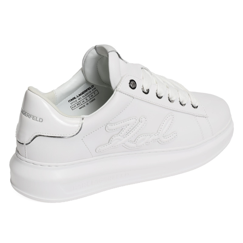 KAPRI MEN SIGNIA PATCH Blanc, Sneakers basses Karl Lagerfeld