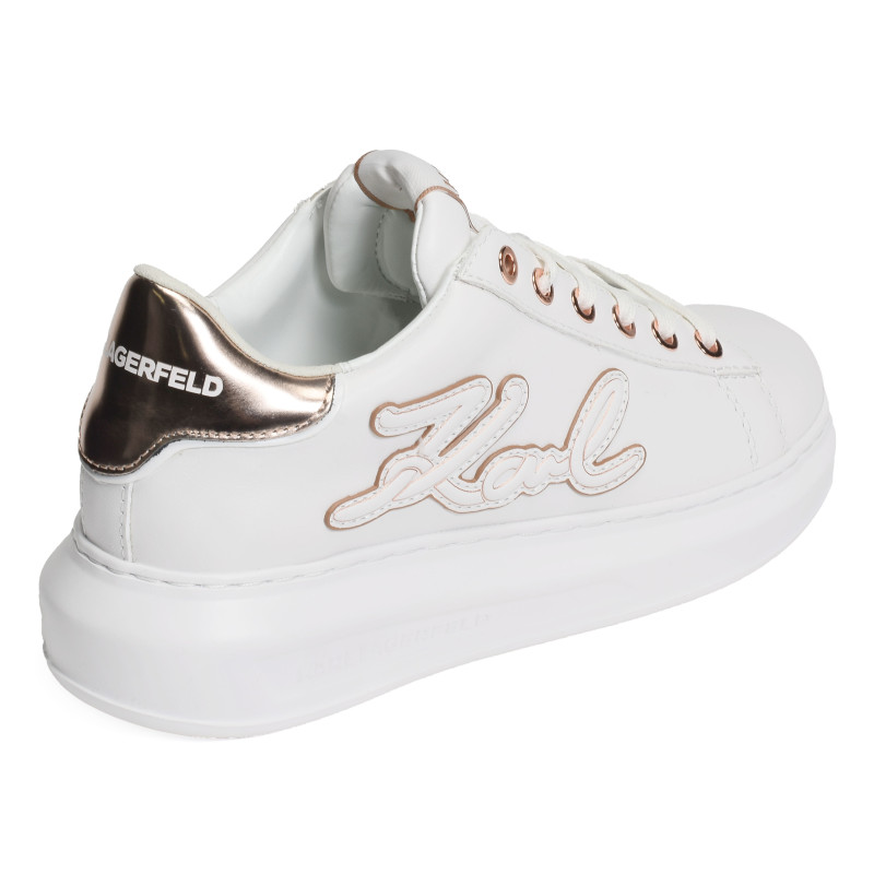 KAPRI SIGNIA EMBOSS Blanc, Sneakers basses Karl Lagerfeld