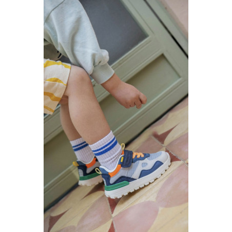 JOGGY SCRATCH BOY Gris Marine, Baskets running Shoopom