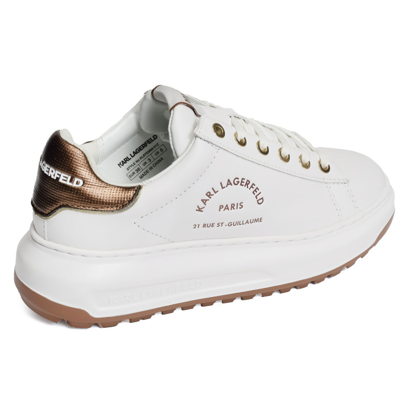 KAPRI LUG MAISON KARL Blanc Bronze, Sneakers basses Karl Lagerfeld