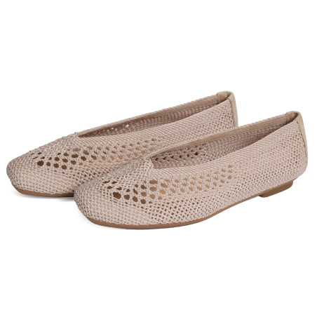 HANABA Naturel, Ballerines Reqins