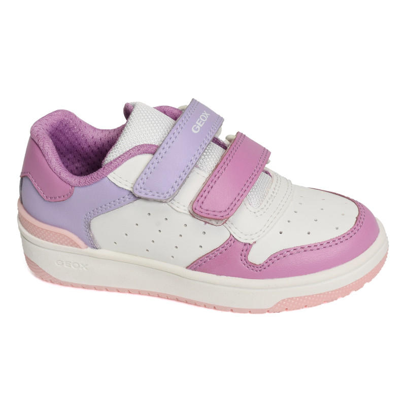 J WASHIBA B GIRL Blanc Rose, Sneakers basses Geox