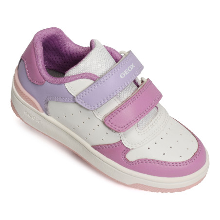 J WASHIBA B GIRL Blanc Rose, Sneakers basses Geox