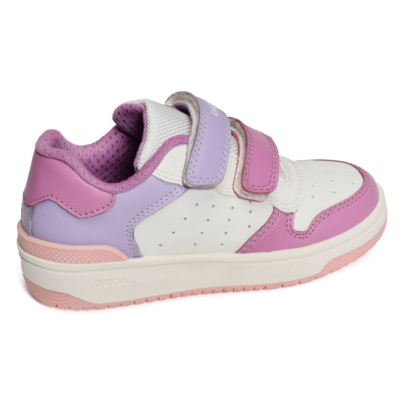 J WASHIBA B GIRL Blanc Rose, Sneakers basses Geox