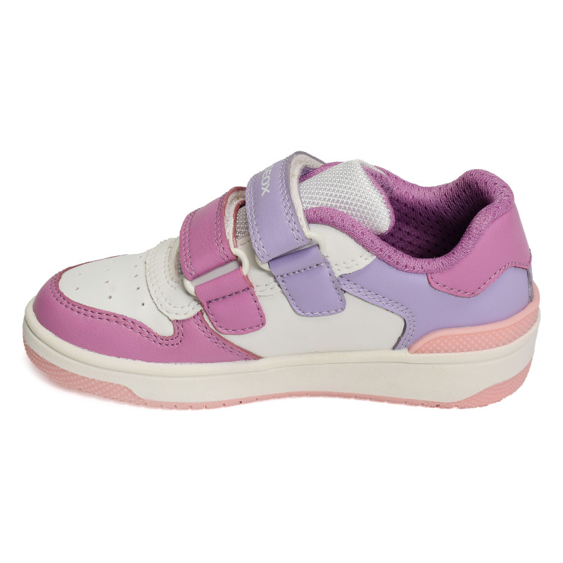 J WASHIBA B GIRL Blanc Rose, Sneakers basses Geox