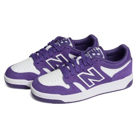 BB480 Blanc Violet, Sneakers basses New Balance