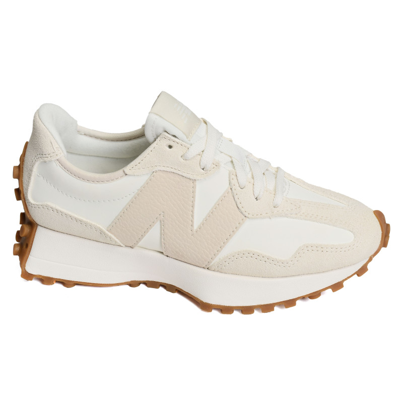 WS327 Beige Blanc, Baskets running New Balance