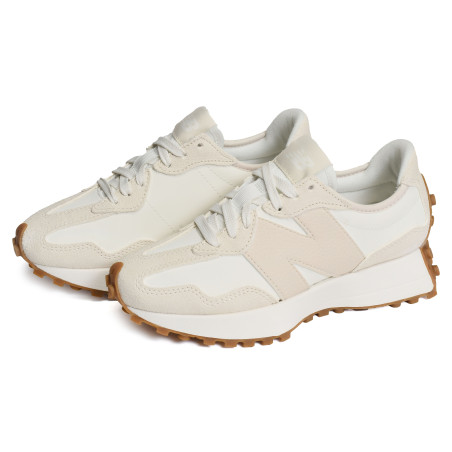 WS327 Beige Blanc, Baskets running New Balance