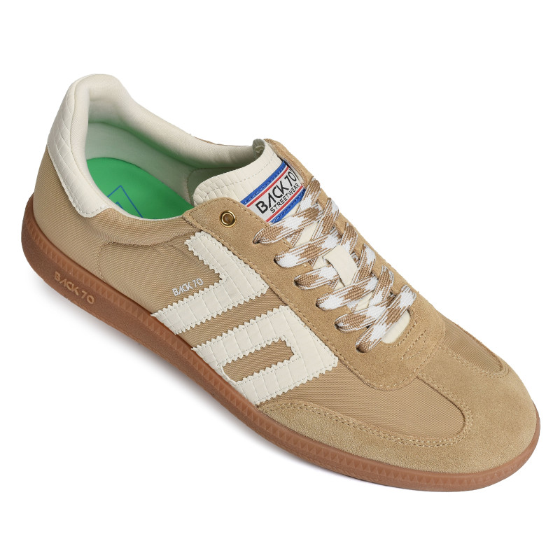 GHOST SUEDE MEN Beige, Sneakers basses Back 70