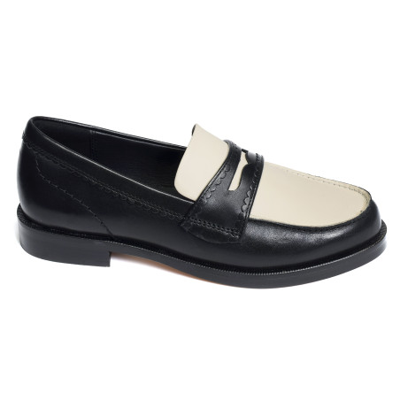 STRAVEN EDGE Noir Blanc, Mocassins Clarks