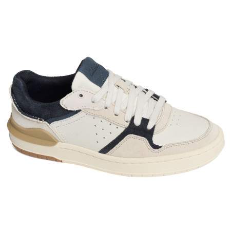 COURTLITE2 LO Blanc Marine, Sneakers basses Clarks