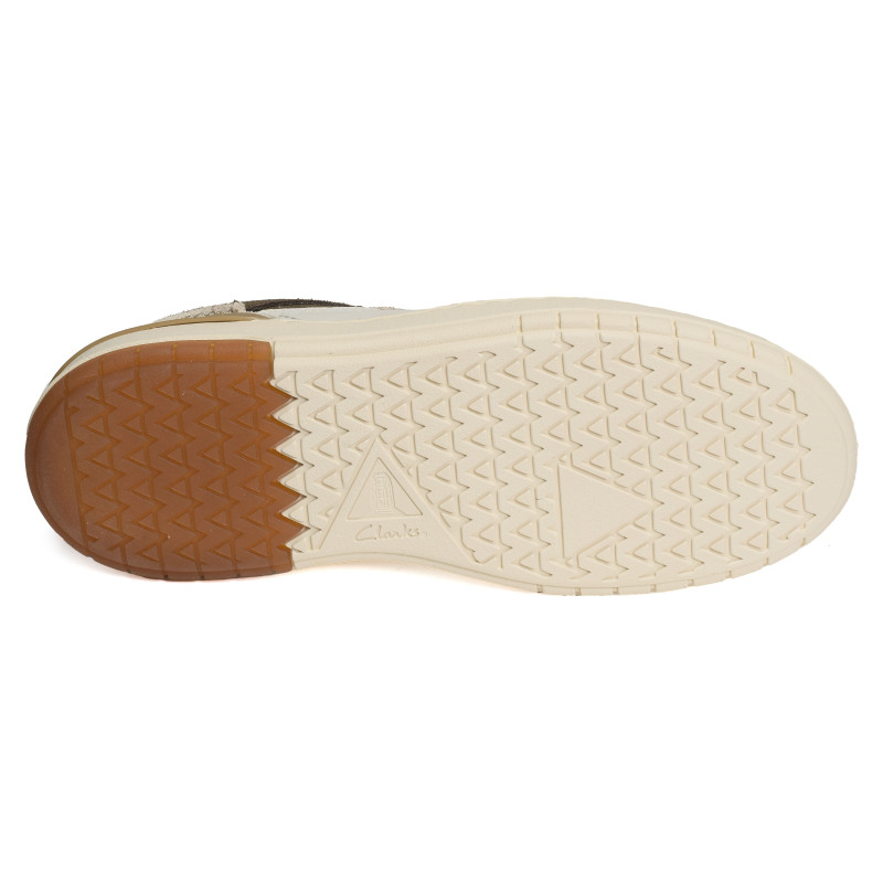 COURTLITE2 LO Blanc Kaki, Sneakers basses Clarks