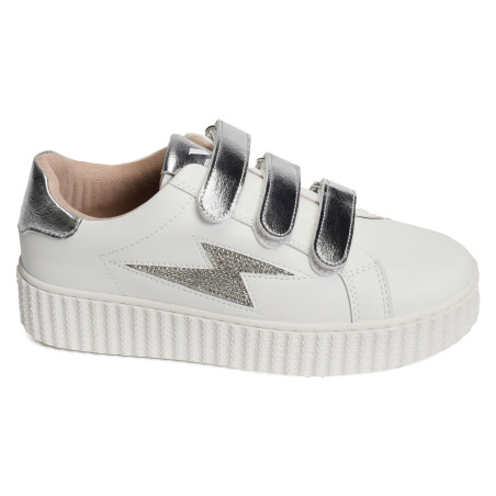 KANDIA Blanc Argent, Sneakers basses Vanessa Wu