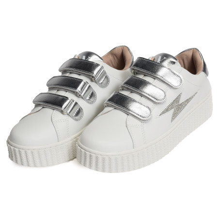 KANDIA Blanc Argent, Sneakers basses Vanessa Wu