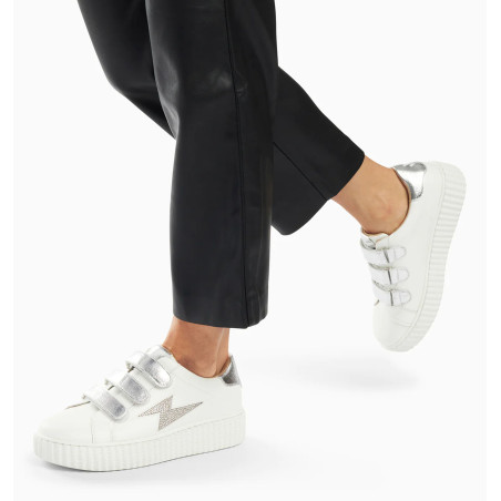 KANDIA Blanc Argent, Sneakers basses Vanessa Wu