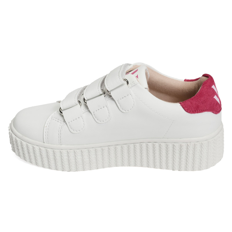 MINI VICKY Blanc Fuchsia, Sneakers basses Vanessa Wu