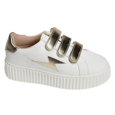 MINI MARILOU Blanc Or, Sneakers basses Vanessa Wu